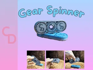 Helix Gearbox Fidget Spinner Stress Toy Link
