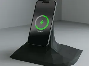 Low-Poly Geometric MagSafe Stand for iPhone