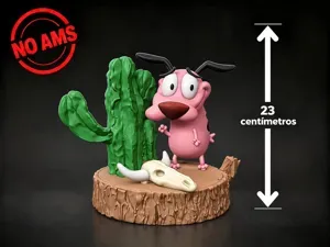 CORAGEM, O CÃO COVARDE – DIORAMA 3D MULTIPARTES