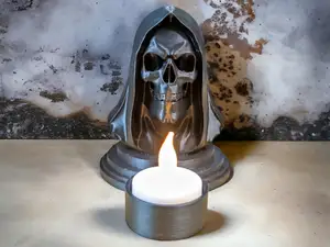 Reaper's Light Candle Holder - Dark Charm of Death