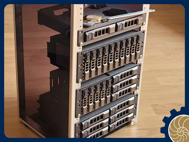 10 inch Rack 2U: 10x 2.5 inch HDD/SSD - HOT SWAP ! — Image 17 of 17