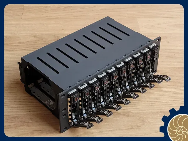 10 inch Rack 2U: 10x 2.5 inch HDD/SSD - HOT SWAP ! — Image 2 of 17