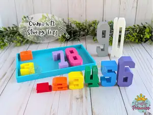 Stacking Number Sum Blocks - Stack and Count Toy