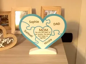 Personalized Mother's Day Gift Mom Heart Home