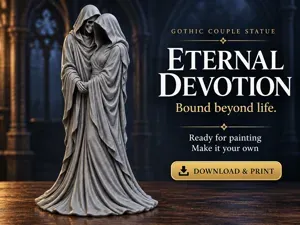 Eternal Devotion – Grim Reaper Couple Statue