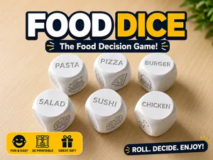 Food Decision Dice Game - What Should We Eat?