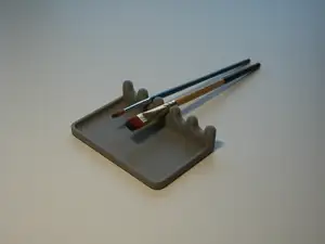 Watercolor Brush Rest with Drip Pan