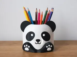 Cute Panda Pencil Holder – Kawaii Desk Organizer