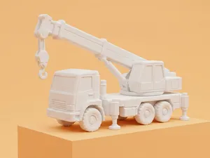 Mobile Crane Truck Model