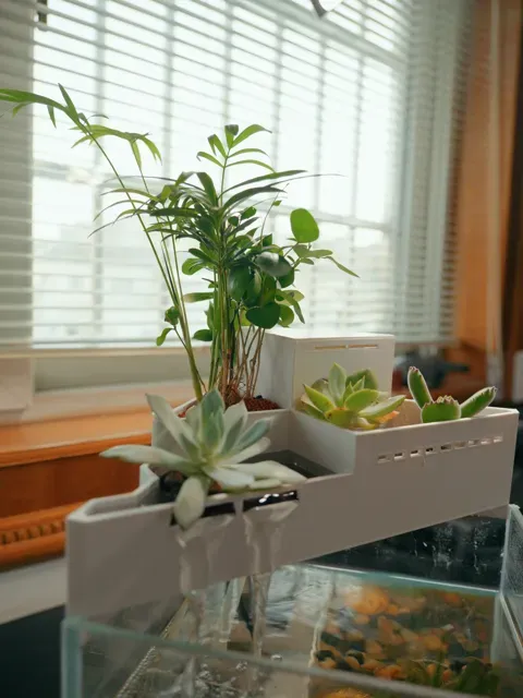 空中花园鱼缸顶滤，20cm方缸适用。 — Фото 4 из 4