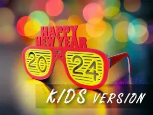 Kids Version - 2024 Happy New Year Party Glasses