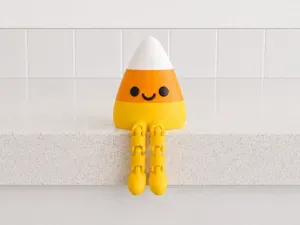 Articulated Candy Corn Flexi Leggy Toy