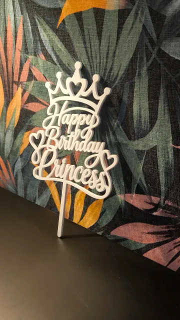 Happy Birthday Princess Cake Topper — Фото 4 из 4