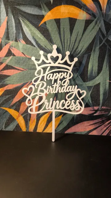 Happy Birthday Princess Cake Topper — Фото 2 из 4