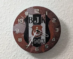 wall / desk clock Besiktas Istanbul Logo