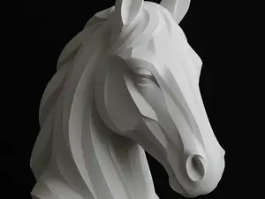 Stylized Horse Head – Art Sculpture