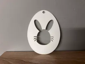 Easter Bunny in Egg for Hang - Decor - Cute