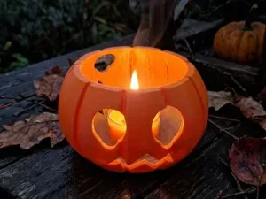 Jack-O’-Lantern Halloween Decor Pumpkin Tealight