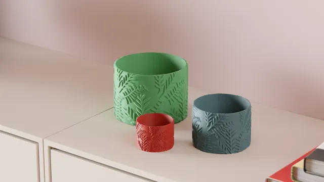 Plant Pot. Fern Leaf Pattern Planter — Фото 3 из 8