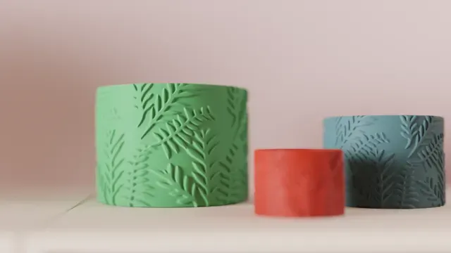 Plant Pot. Fern Leaf Pattern Planter — Фото 2 из 8