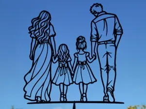 Family of Four Wall Art