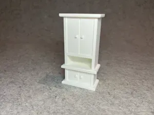 Dollhouse shelf cabinet for miniature house