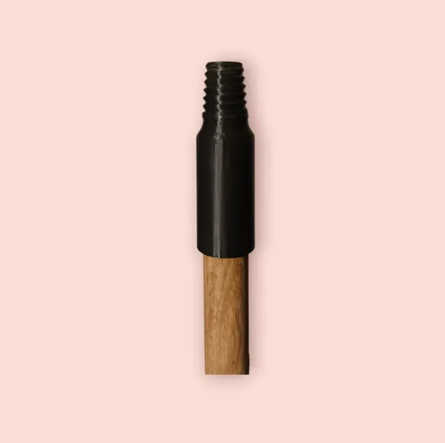 Threaded end of the sweeping broom
