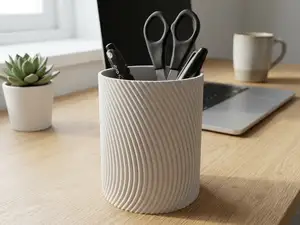 Wavy Desk Pen Pot for Stationary