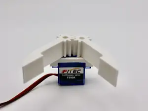 Robot Claw for FS90R Servo Motor (Wider Grippers)