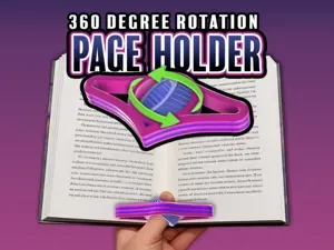 360 Degree Rotating Page Book Holder