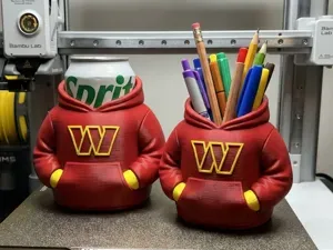 COMMANDERS HOODIE SET- PEN HOLDER AND CAN COOLER