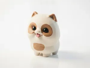Cute Dog Figurine Chibi Animal 3D Printable