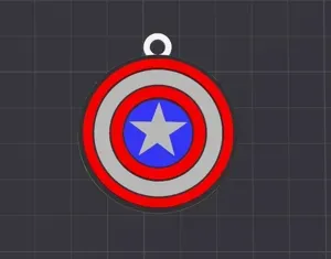cap-america shield keychain/charm(free commercial)
