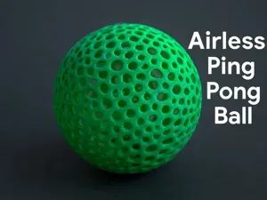 Airless Voronoi Ping Pong Ball