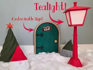 Elf Door Scene - North Pole