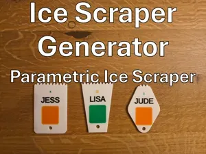 Parametric Ice Scraper – Custom Name & Icon