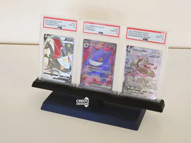 Minimal Triple Pokémon PSA Slab Display Stand — Фото 2 из 4
