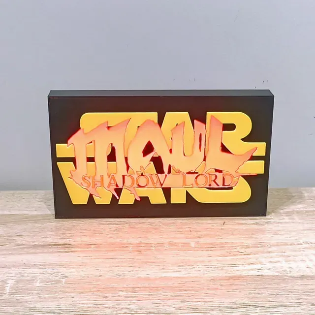 Star Wars Maul Shadow Lord WLED Lightbox — Image 3 of 10