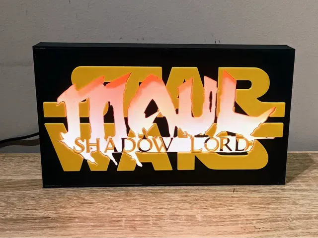 Star Wars Maul Shadow Lord WLED Lightbox