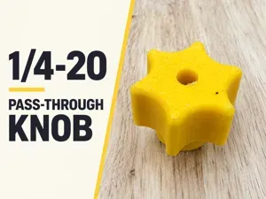 1/4-20 Pass-Through Star Knob for Jigs & Fences