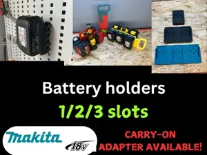 Makita 18V Battery Holder - 1/2/3 slots