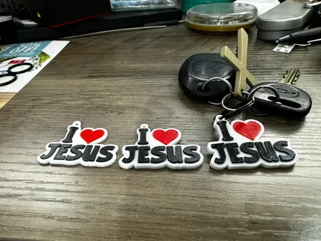 I Love Jesus Keychain 35mm — Фото 3 из 5