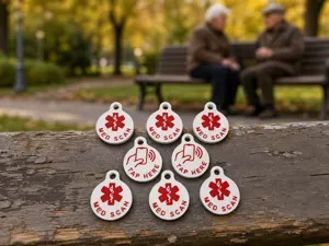 NFC Medical ID Keychain / Emergency Smart Tag