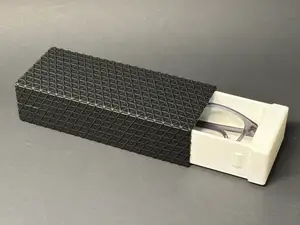 Sliding Eyeglasses Storage Case Isogrid Texture