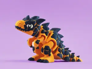 Lava T-Rex – Articulated Dinosaur flexi