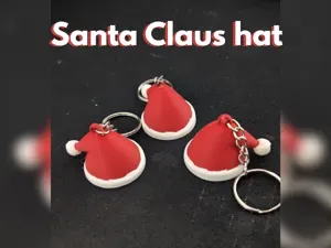 Santa Claus Hat Keychain | Christmas keychain