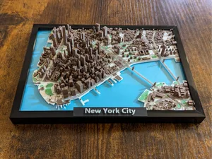 New York City Lower Manhattan 3D Mini (MultiColor)
