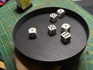 Simple round dice tray - 160mm