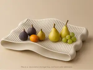 Sculptural Wavy Decorative Storage Tray