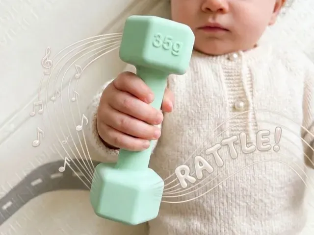 Baby Dumbbell Rattle Toy